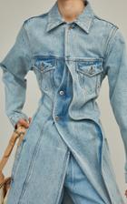 Moda Operandi Y/project Pulled Long-lined Denim Jacket