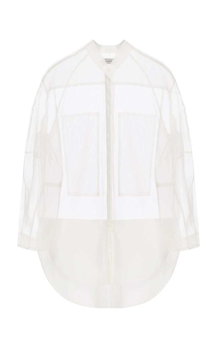 Lee Mathews Chloe Sheer Contrast Shirt