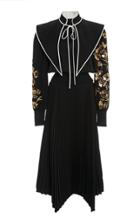 Moda Operandi Tory Burch Extreme Collar Embellished Dress