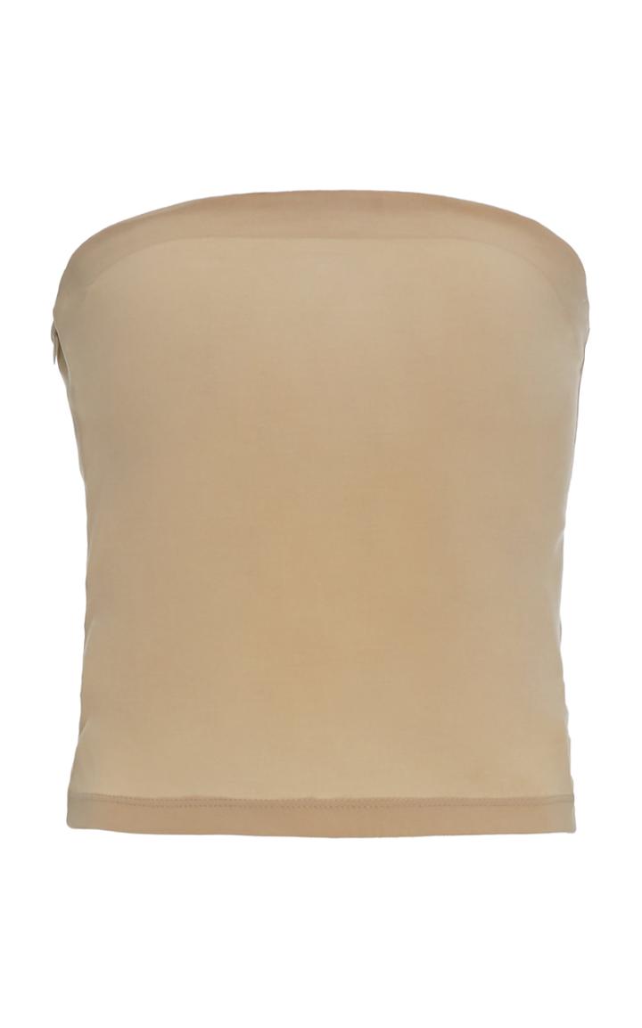 Anemos The Ritts Cupro-blend Strapless Top