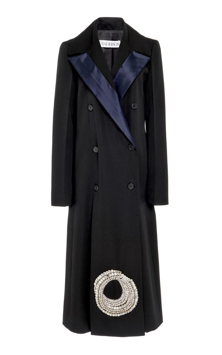 Moda Operandi Jw Anderson Wool Double-breasted Coat Size: 6