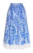 Moda Operandi Andrew Gn Printed Cotton Skirt Size: 34