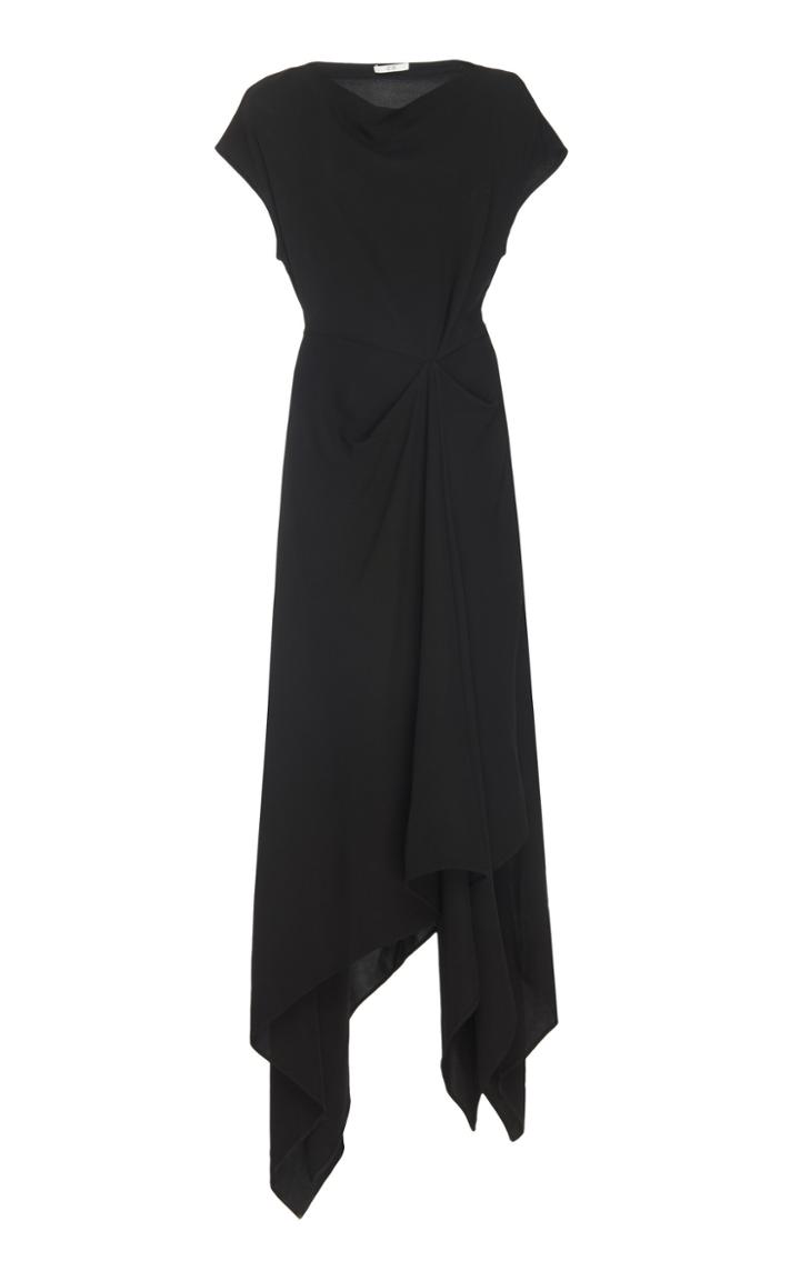 Co Crepe Cowl Neck Dress