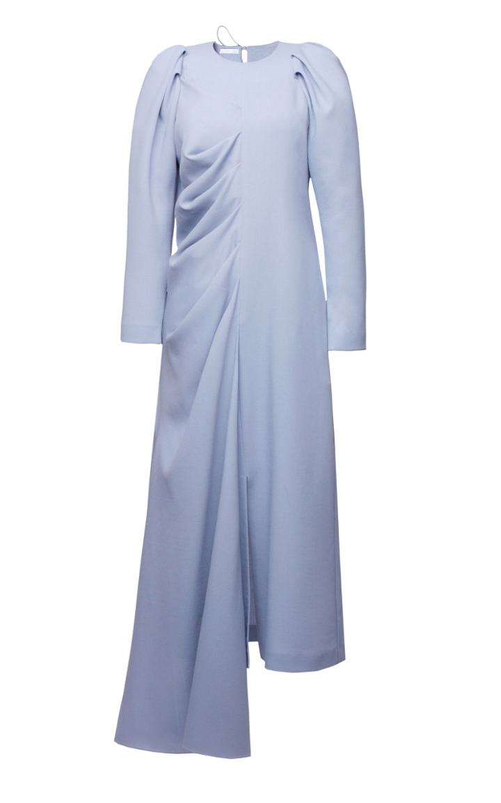 Lake Studio Asymmetric Wool Dress