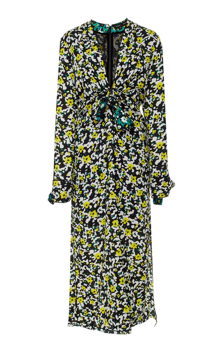 Proenza Schouler Printed Georgette Midi Dress