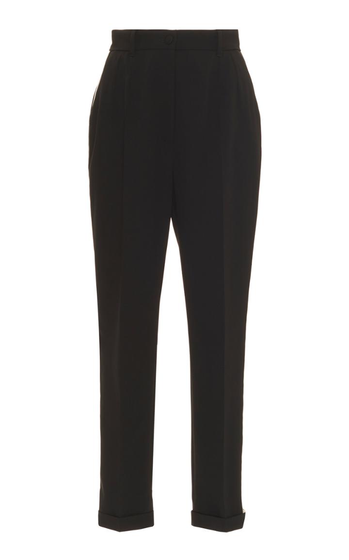Dolce & Gabbana High-waisted Tapered-leg Side Stripe Pants