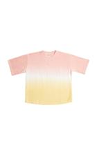Moda Operandi Terry Dyed Cotton Terry Towelling T-shirt With Ribbed Hem Cotton T-shi
