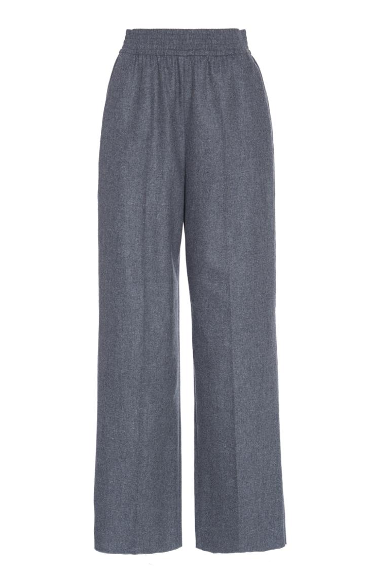 Moda Operandi Agnona Elastic Waist Wool-blend Tailored Pants