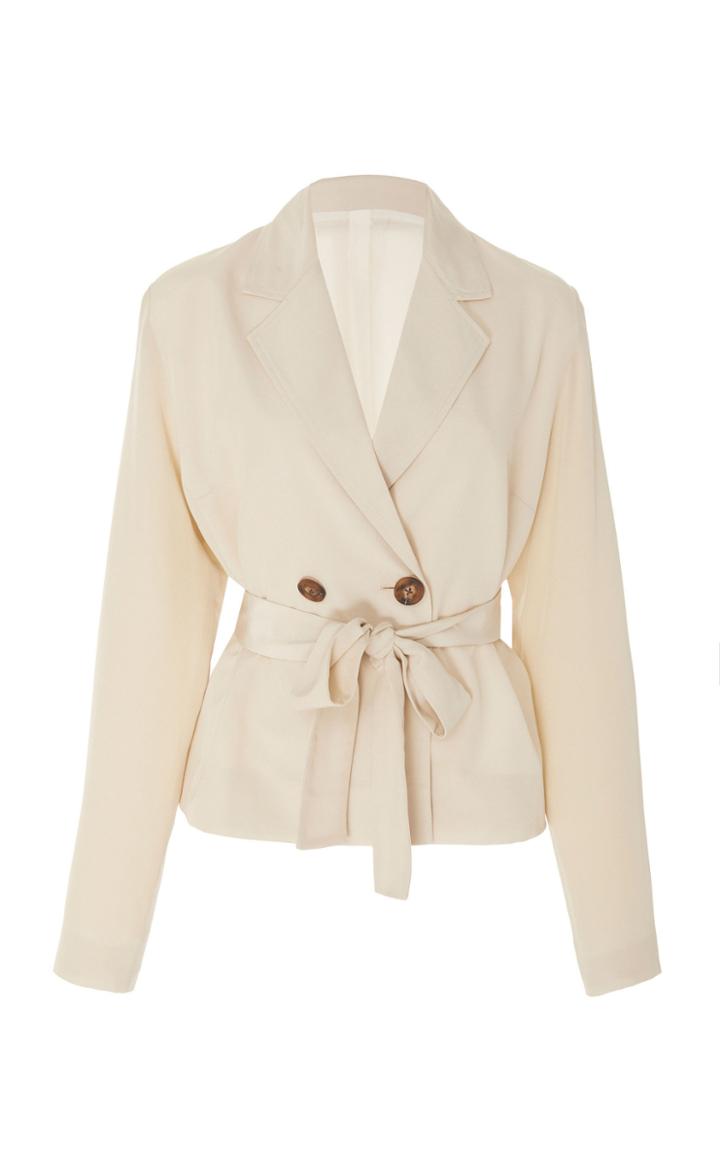 Bouguessa Crepe Belted Jacket