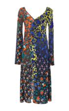 Versace Ruffle V-neck Dress