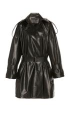 Moda Operandi David Koma Oversized Leather Coat Size: 8