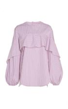 Silvia Tcherassi Amsterdam Ruffled Cotton-blend Top
