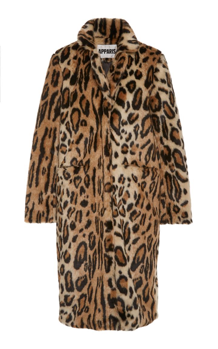 Apparis Charlie Printed Faux-fur Coat