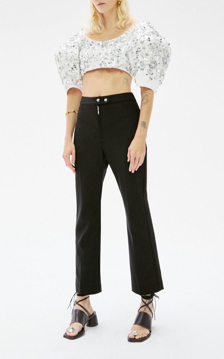Ellery Orthodox Wool-blend Cropped Pants