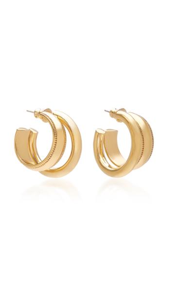 Lady Grey Signature Gold-plated Hoop Earrings