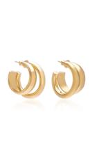 Lady Grey Signature Gold-plated Hoop Earrings