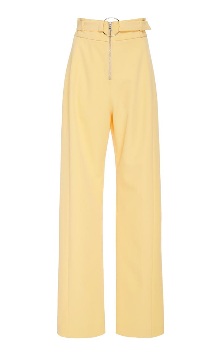 Sally Lapointe High-rise Straight-leg Crepe Pants