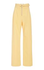 Sally Lapointe High-rise Straight-leg Crepe Pants
