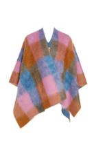 Burberry Charlotte Plaid Cashmere And Mohair Cape