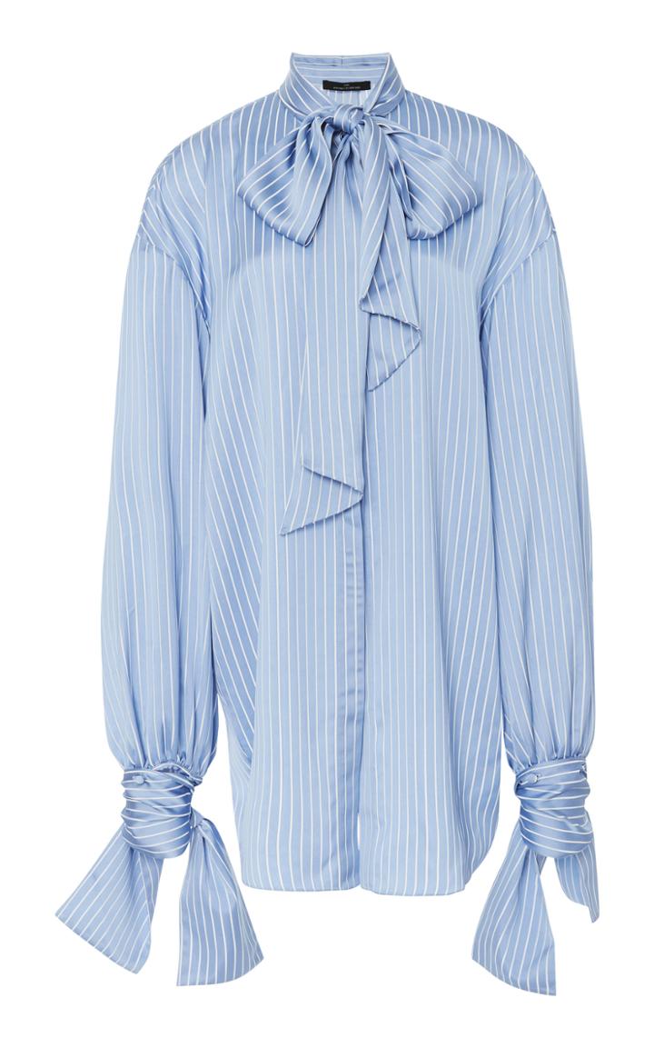 Rokh Blouse With Draped Ties And Exposed Back