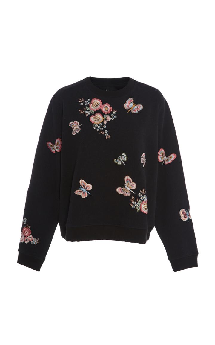 Needle & Thread Butterfly Rose Sweatshirt