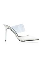 Alexander Wang Rina Patent Leather And Pvc Mules