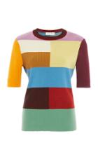 Moda Operandi Victoria Beckham Colorblocked Knit Top