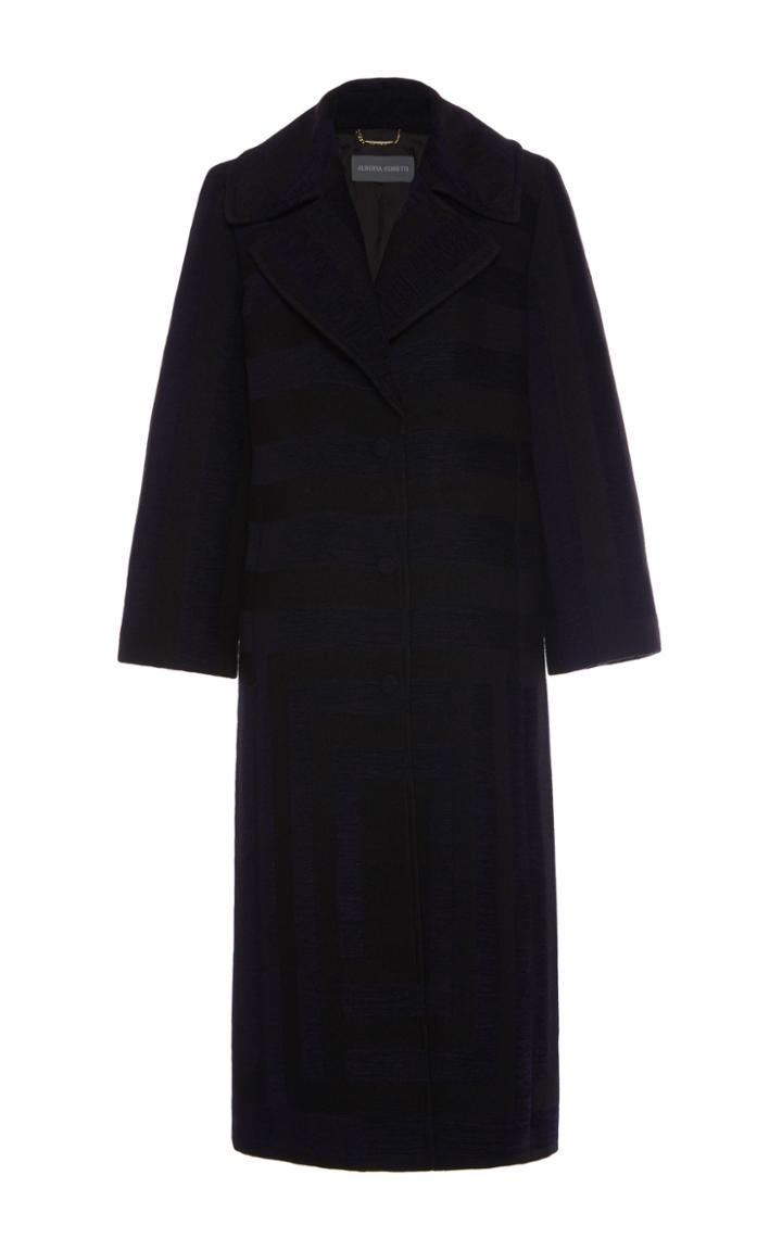 Alberta Ferretti Stripe Jacquard Coat