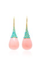 Irene Neuwirth One-of-a-kind 18k Gold, Opal And Turquoise Earrings