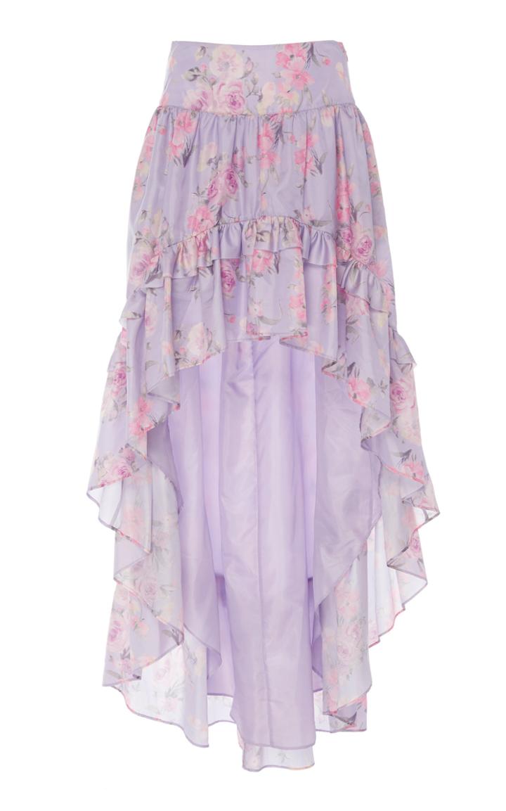 Loveshackfancy Kalista Tiered Floral Midi Skirt