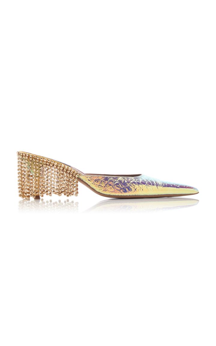 Moda Operandi Area Crystal Fringe Heels Size: 35