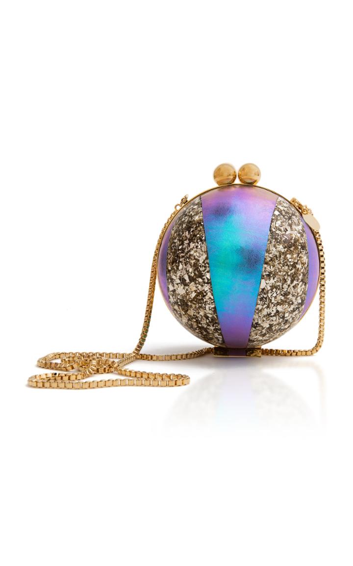 Marzook Gold Holograph Orb Shoulder Bag