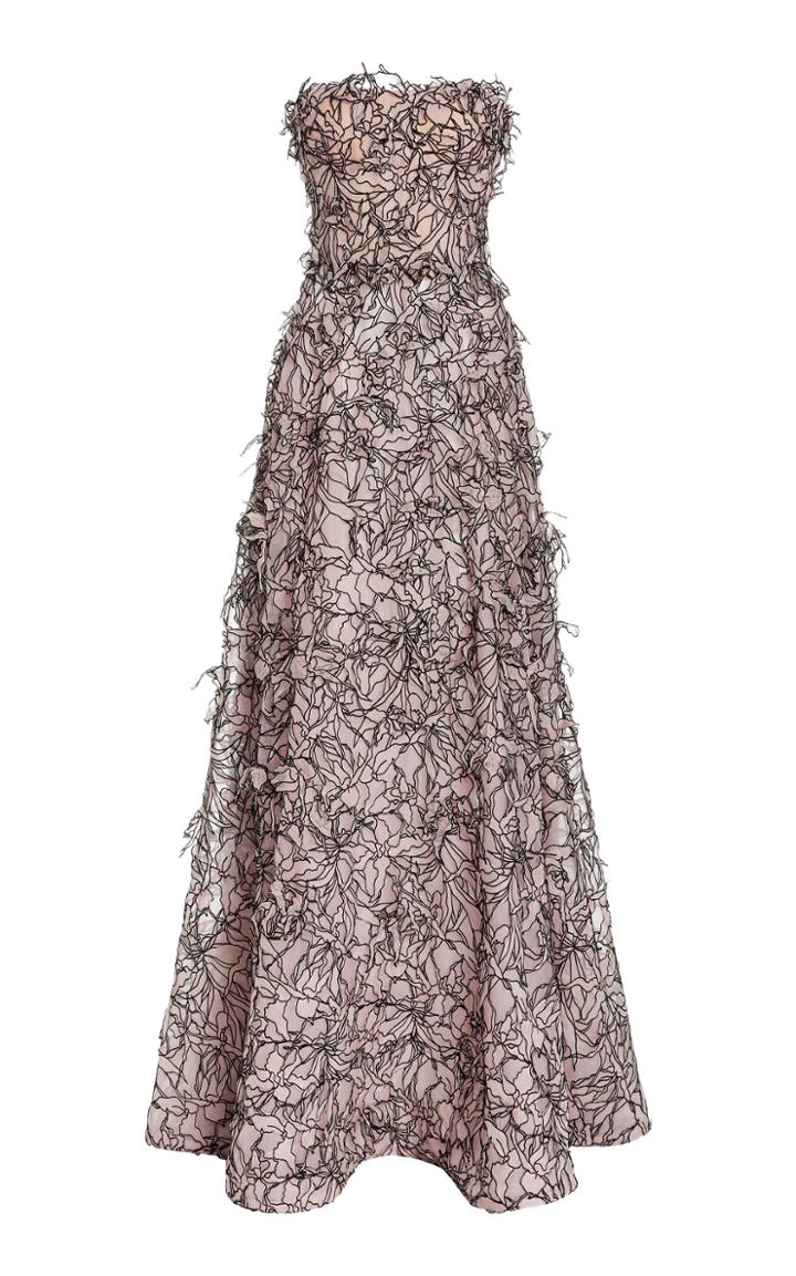 Moda Operandi Jason Wu Collection Embroidered Crepe Gown