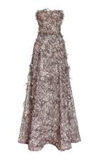Moda Operandi Jason Wu Collection Embroidered Crepe Gown