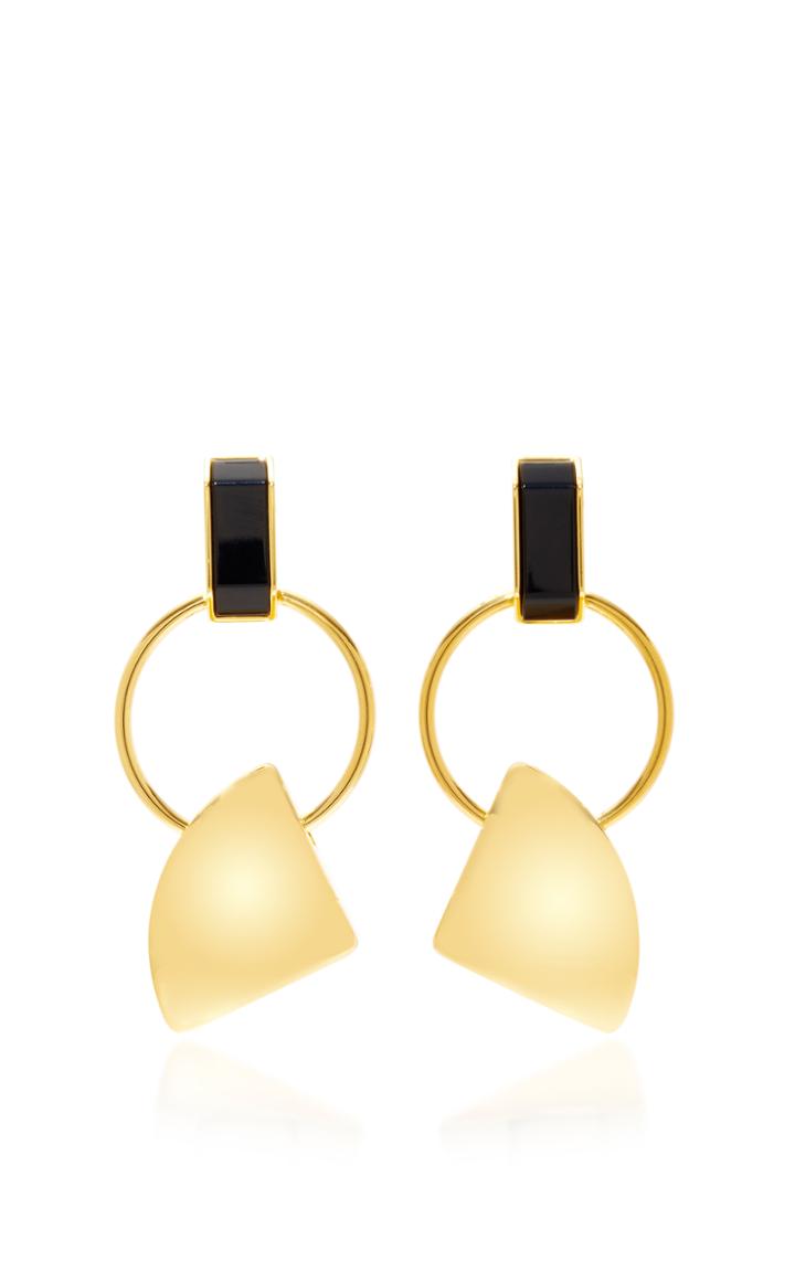 Marni Gold-tone Clip Earrings