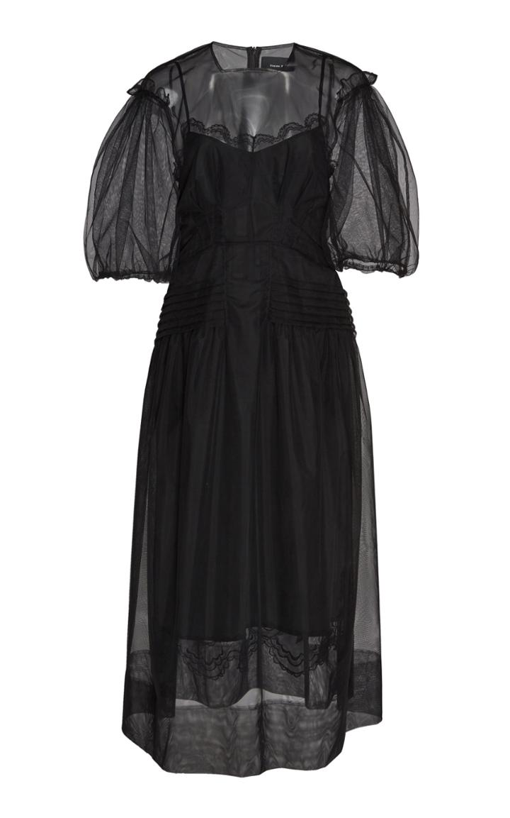 Simone Rocha Pin Tuck Tulle Dress