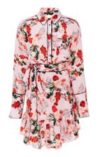 Marissa Webb Scarlet Silk Print Mini Dress