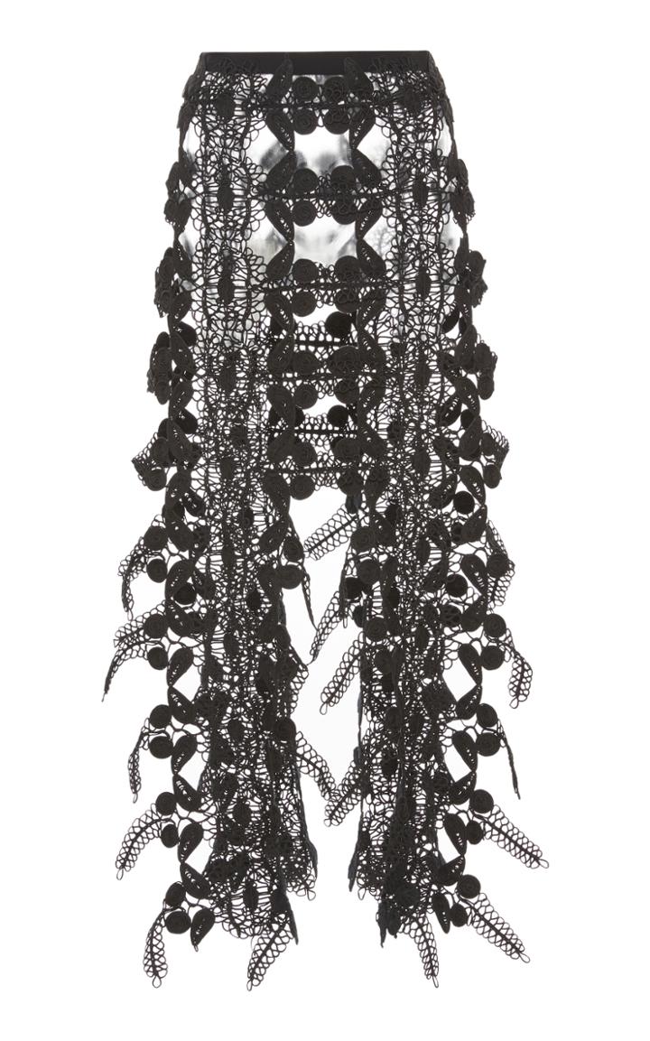 Christopher Kane Icing Embroidered Long Skirt