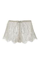 Miguelina Minnie Metallic Lace Shorts