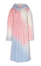 Saks Potts Robin Hooded Ombr Mink Coat