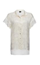 Magda Butrym Muscat Lace-trim Silk Shirt