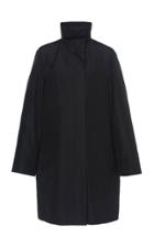 Akris O'neill Silk Satin Cocoon Coat