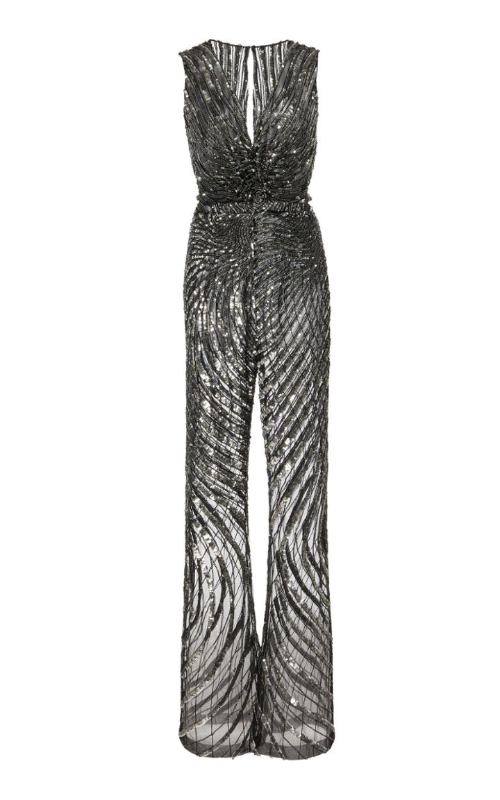 Zuhair Murad Salamanca Sequin-embellished Organza Jumpsuit