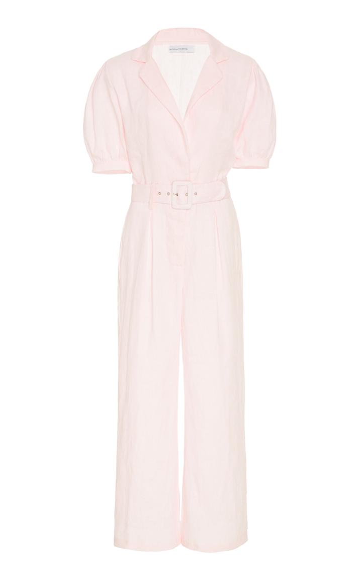 Faithfull The Brand Frederikke Belted Linen Jumpsuit