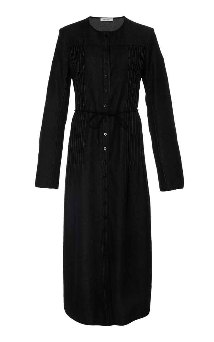 Protagonist Pintuck Shirt Dress