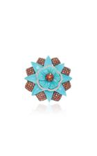 Sabbadini 18k Gold Multi-stone Brooch