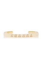 Ondyn Ondas 14k Gold And Diamond Cuff
