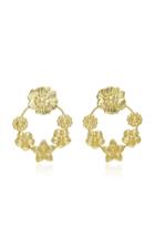 Valentina Rosenthal 18k Gold-plated And Silver Prgola Hoop Earrings