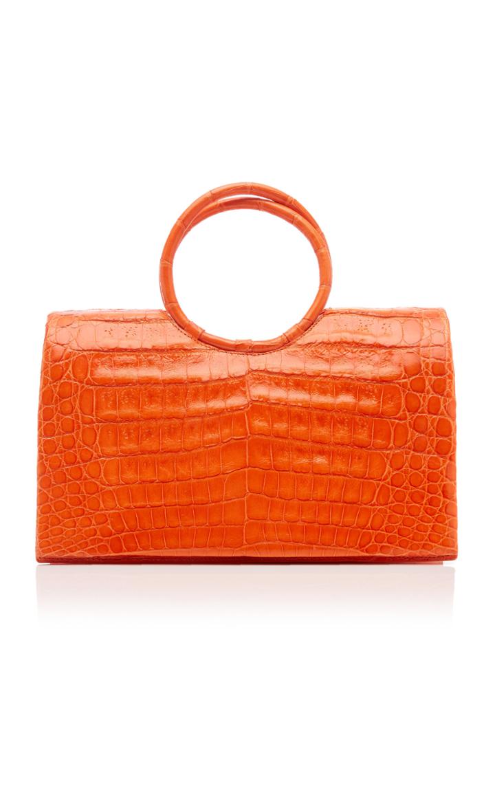 Nancy Gonzalez Regina Crocodile Top Handle Bag