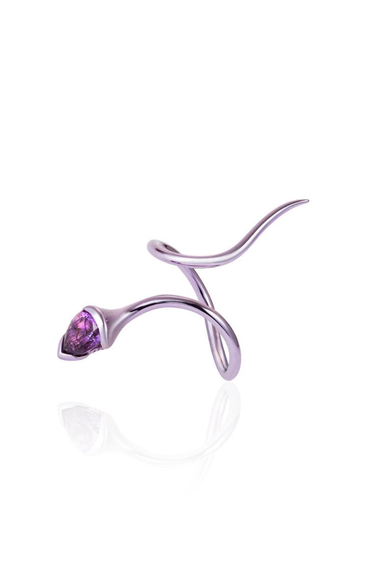 Fernando Jorge Sprout Diamond, Amethyst 18k Gold Ring